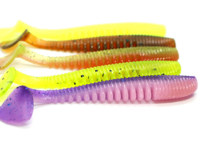 Hitfish Ribby Shad 7.6CM (3 inch), Floating, culoare R104 (5buc/plic) - imagine 6