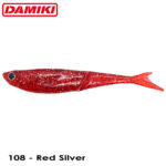 Damiki Gizzard 14CM (5.5 inch), 108 (Red Silver)