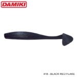 Damiki Jumble Shad 10.2CM (4 inch), 418 (Black Red Flake) - imagine 2