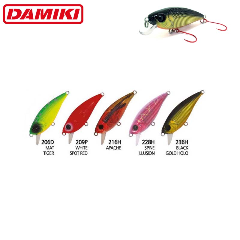 DMK-MU45SS-Colours-02 Damiki MU-45SS 4.5CM, 4.6Gr (Slow Sinking), 216H (Apache) - imagine 1