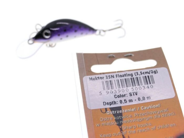 Gloog Hektor 35N, 3.5cm, 2gr (Floating), STV (Sea Trout Violet) - imagine 4