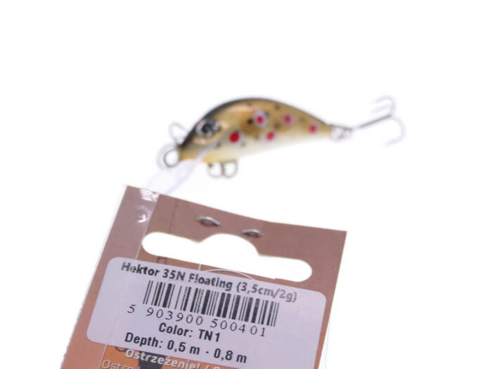 Gloog Hektor 35N, 3.5cm, 3gr (Sinking), TN1 (Trout Natural 1) - imagine 4