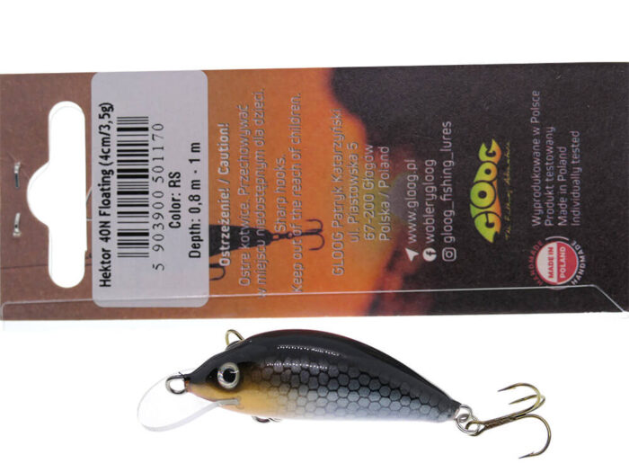 Gloog Hektor 40N, 4cm, 3.5gr (Floating), RS (Roach Silver) - imagine 7