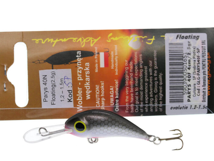 Gloog Parys 40N, 4cm, 2.5gr (Floating), SP (Srebrna Plotka) - imagine 7