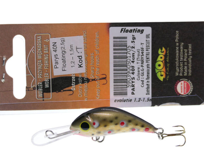 Gloog Parys 40N, 4cm, 2.5gr (Floating), T (Trout) - imagine 7