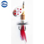 Ilba rotativa Tondo Mosca (Fly), Silver/Red + Fly Red/Black, nr.0, 2gr (105110N)