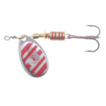 Ilba rotativa Tondo Silver/Red Zebra (argint cu dungi rosii), nr.2, 5gr (21112)
