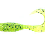Damiki WOW Grub 7.6CM (3 inch), 012 (Chartreuse/Silver), 14buc/plic
