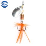 Ilba rotativa Tondo Mosca (Fly), Silver + Fly Orange, nr.2, 5gr (100102)