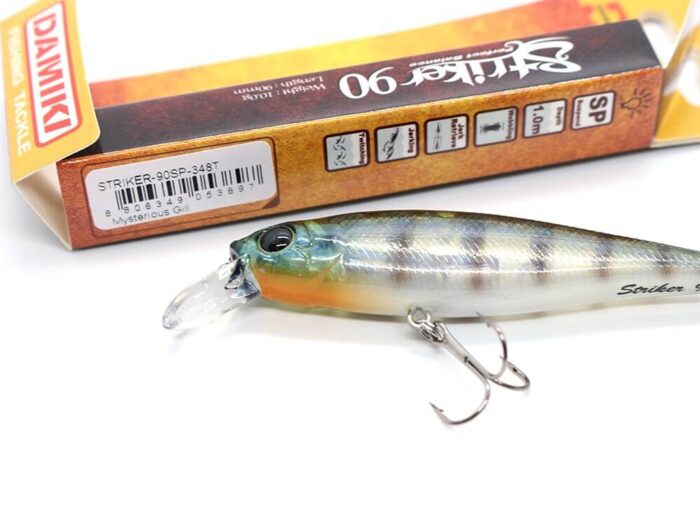 Damiki STRIKER-90SP 9CM, 10.5Gr (Suspending), 611 (Chart Tiger) - imagine 2