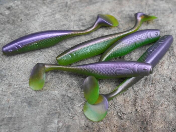 KP Baits Lazy Shad 7.5CM (3 inch), culoare 010 (5buc/plic) - imagine 3