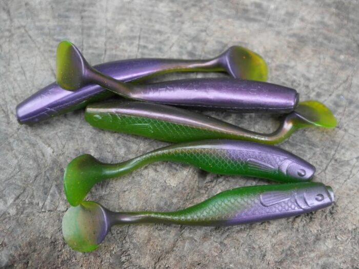 KP Baits Lazy Shad 7.5CM (3 inch), culoare 010 (5buc/plic) - imagine 4