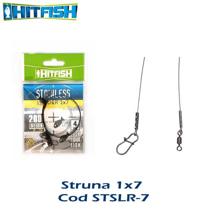 Hitfish struna rapitor 1×7 (STSLR-7) 20cm, 0.33mm, 13.1kg (4buc/plic) - imagine 2