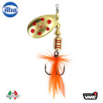 Ilba rotativa Tondo Mosca (Fly), Gold/Red + Fly Orange, nr.2, 5gr (105212)