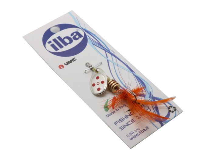 Ilba rotativa Tondo Mosca (Fly), Silver/Red + Fly Orange, nr.0, 2gr (105110) - imagine 2