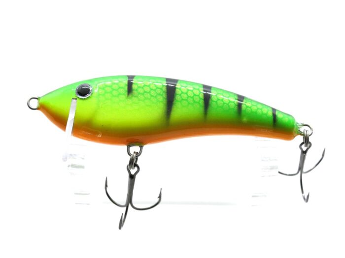 Gloog Hermes 70S 7cm, 12gr (Sinking), PGF (Perch Green Fluo) - imagine 5