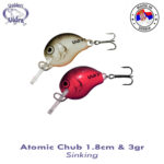 Vidra Lures Atomic Chub 1.8cm, 3gr, Sinking - imagine 2