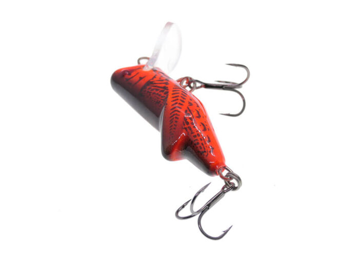 Vidra Lures Locust 4cm, 4gr, Sinking, FOB (Fluo-Orange BlackBack) - imagine 4