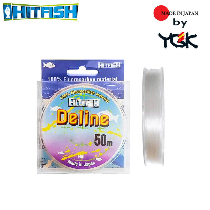 Hitfish Fir Fluorocarbon 100% Deline by YGK Japan, 30m, marime PE 3.5, 0.333mm, 6.57kg - imagine 3