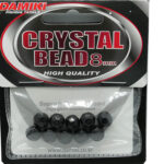Damiki Crystal Bead 8mm (margele sticla), Black (negru), 10buc/plic