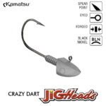 Kamatsu Crazy Dart Jig marimi 2 si 1, gramaj inscriptionat (3buc/plic)