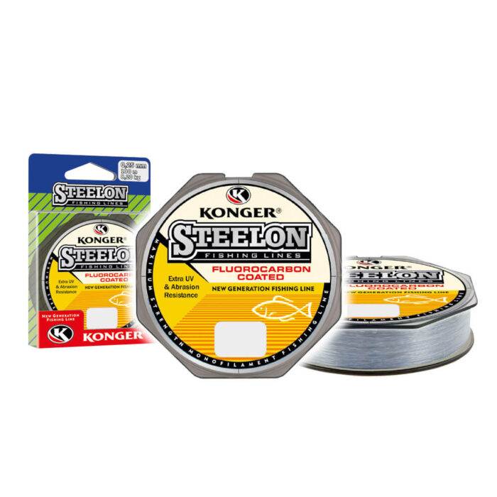 Konger Fir Monofilament Steelon FC (universal) gri deschis, 0.18mm, 4.7kg, 150m - imagine 4