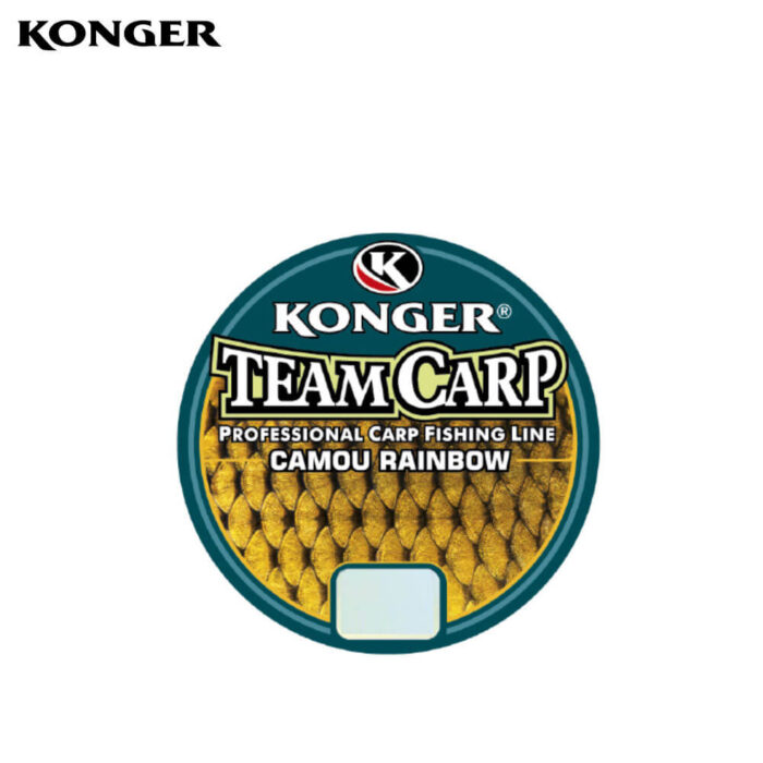 Konger Fir Monofilament pentru crap Team Carp Camou Rainbow (curcubeu), 600m sau 1000m, (0.25mm-0.40mm) - imagine 3