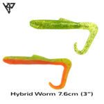 KP Baits Hybrid Worm 7.5CM (3 inch) 5buc/plic