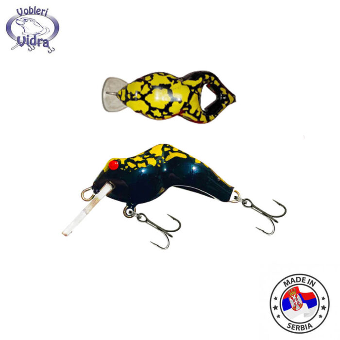 Vidra Lures Frog 4cm, 5gr, Sinking, BKF - imagine 2