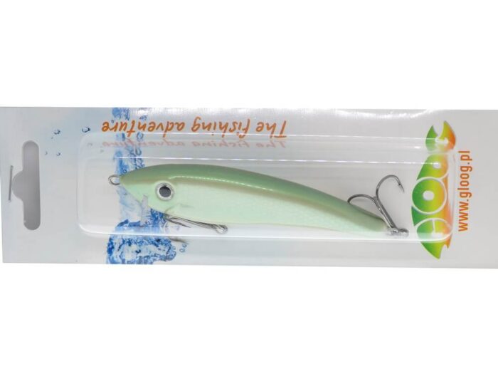 Gloog Hermes 90S 9cm, 20gr, Sinking, GS (Green Silver) - imagine 4