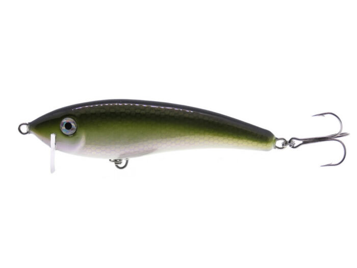 Gloog Hermes 90S 9cm, 20gr, Sinking, RGN (Roach Green Natural) - imagine 2