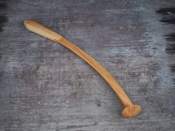 Dread Cat clonc din lemn pentru somn model 4, 42cm, pastila 4cm usor convexa - imagine 3
