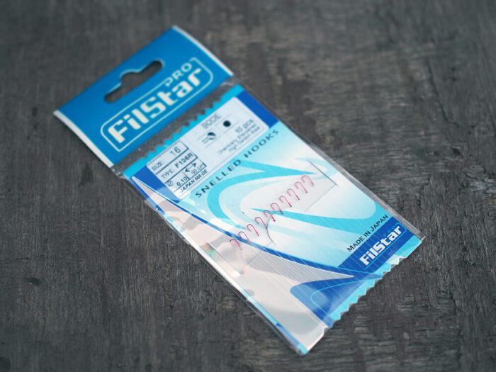 Filstar carlige legate cu monofilament 50cm, 0.10mm, F106R model Sode, Red, marimea 16 (10buc/plic) - imagine 4