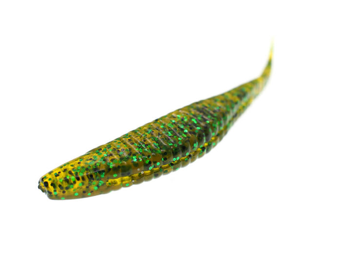 Damiki Armor Shad 12.7CM (5inch), 206 (Root Beer Pepper Green), 12buc/plic - imagine 5