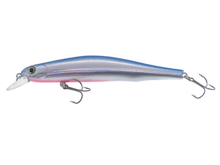 Kamatsu Jumping Minnow 110SP, 11CM, 16.5gr (Suspending), 004 (Mirror Blue Pink) - imagine 3
