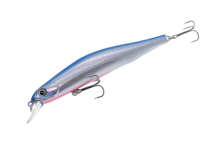 Kamatsu Jumping Minnow 110SP, 11CM, 16.5gr (Suspending), 004 (Mirror Blue Pink) - imagine 2