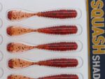 Damiki Squash Shad 6.3CM (2.5 inch), 204 (Motor Oil/Red), 15buc/plic - imagine 7