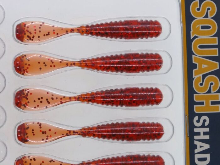 Damiki Squash Shad 6.3CM (2.5 inch), 204 (Motor Oil/Red), 15buc/plic - imagine 7