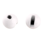Kamatsu Bile Tungsten Slotted Beads, 1.21gr, 5.5mm, culoarea alba (5buc/plic)