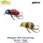 Gloog Magni 3cm, 2.5gr (Floating) – evolutie suprafata