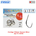 Filstar Sensei Blue carlige Aji cu paleta, serie F1107N, culoare Nickel (20buc/plic)