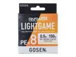 Gosen Fir Textil Answer Light Game PE X8 Cocktail Yellow 150m (0.09-0.117mm) - imagine 4