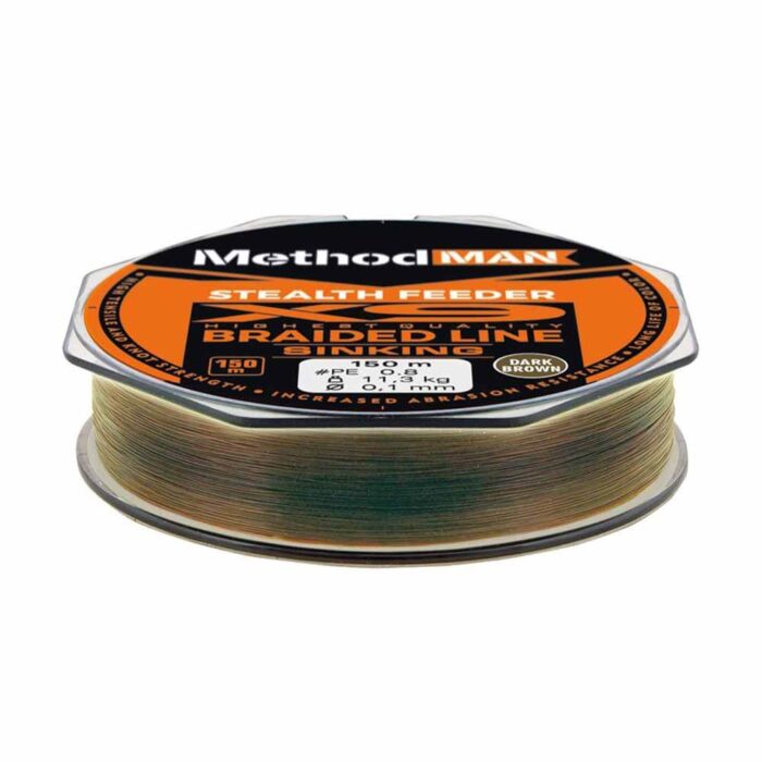 Method Man Fir Textil scufundator Stealth X9 Feeder Dark Brown 150m, 0.14mm, 12.9kg - imagine 2