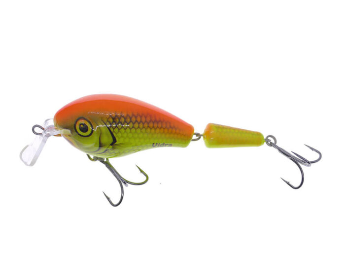 Vidra Lures Nautilus SR (Shallow Runer) Jointed 8.5cm, 17gr, Floating, LO (Lime Orange) - imagine 2