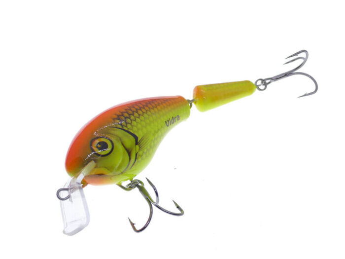 Vidra Lures Nautilus SR (Shallow Runer) Jointed 8.5cm, 17gr, Floating, LO (Lime Orange) - imagine 3