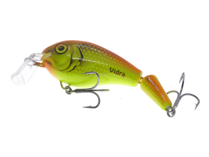 Vidra Lures Nautilus SR (Shallow Runer) Jointed 8.5cm, 17gr, Floating, LO (Lime Orange) - imagine 4